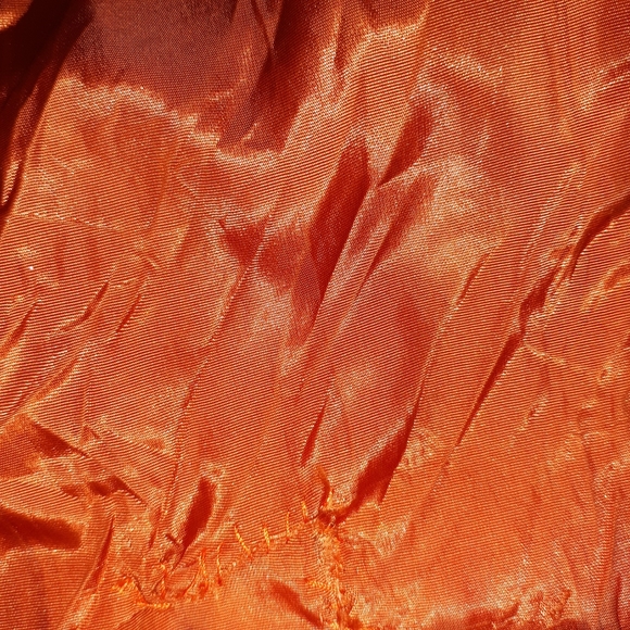 VINTAGE 1970s Women's Long Leather Tie Waist Dress Coat Tan Camel Sz. M - Picture 15 of 15